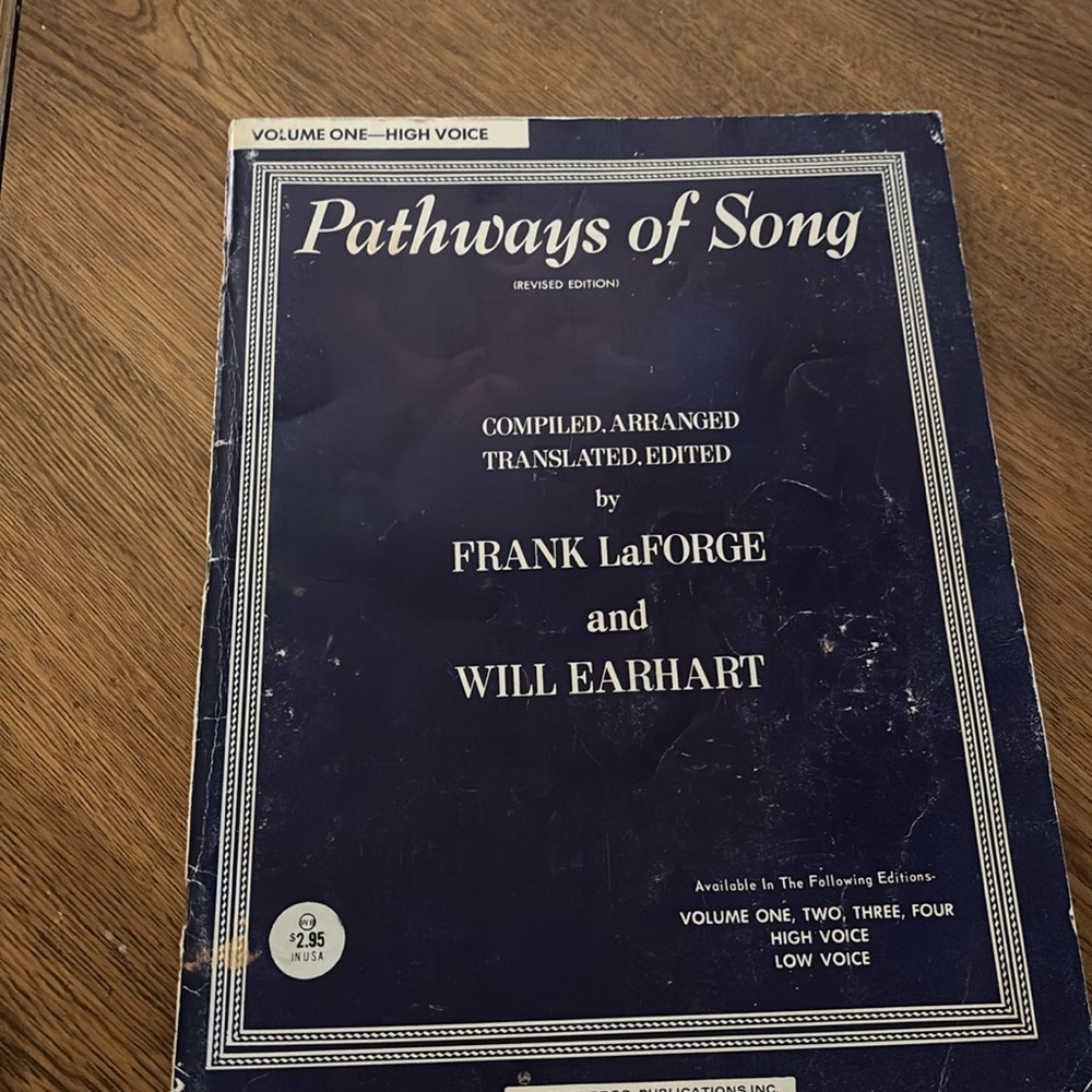 Vintage Volume 1 high voice Pathways of Song revised edition